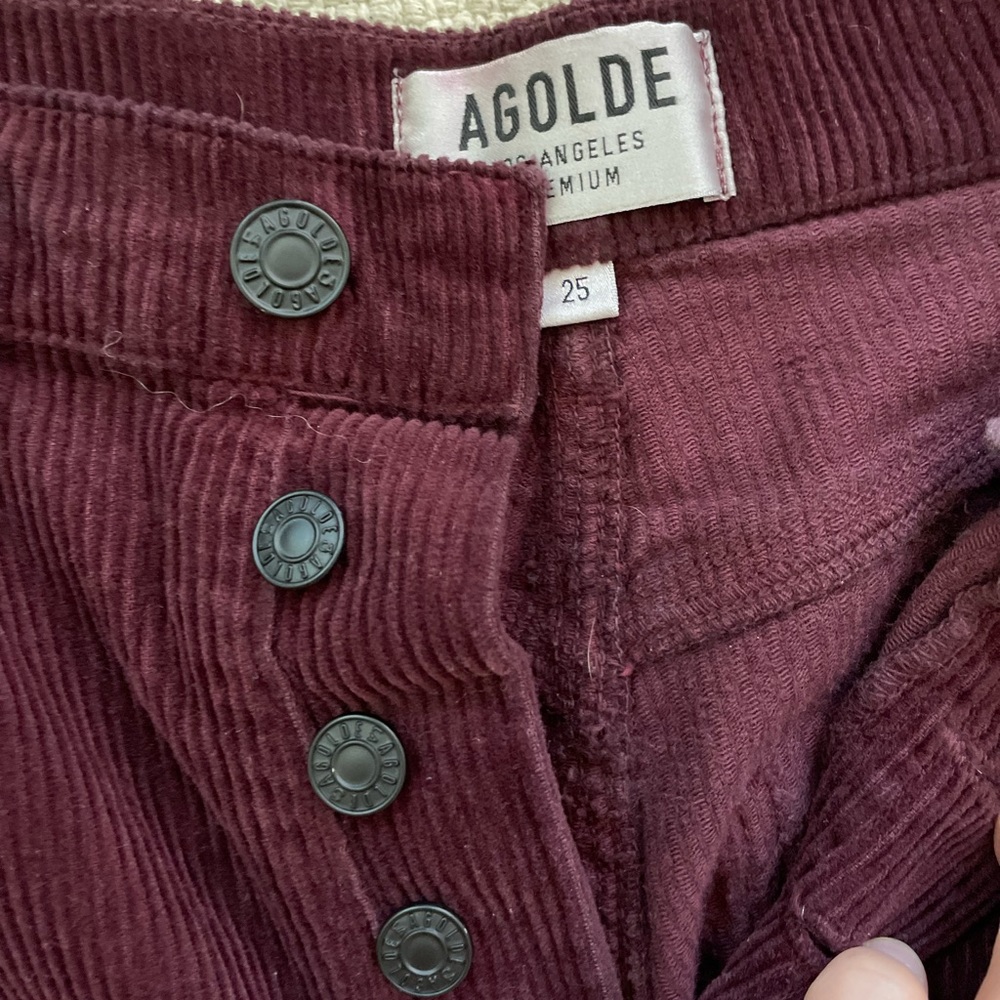 Agolde Riley corduroy in current